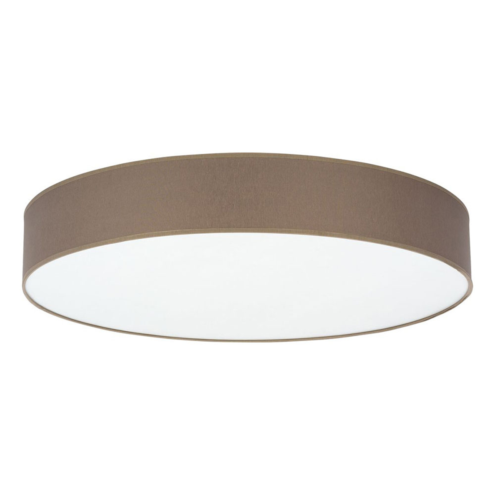 Taklampa Rondo, Ø 80 cm, brun