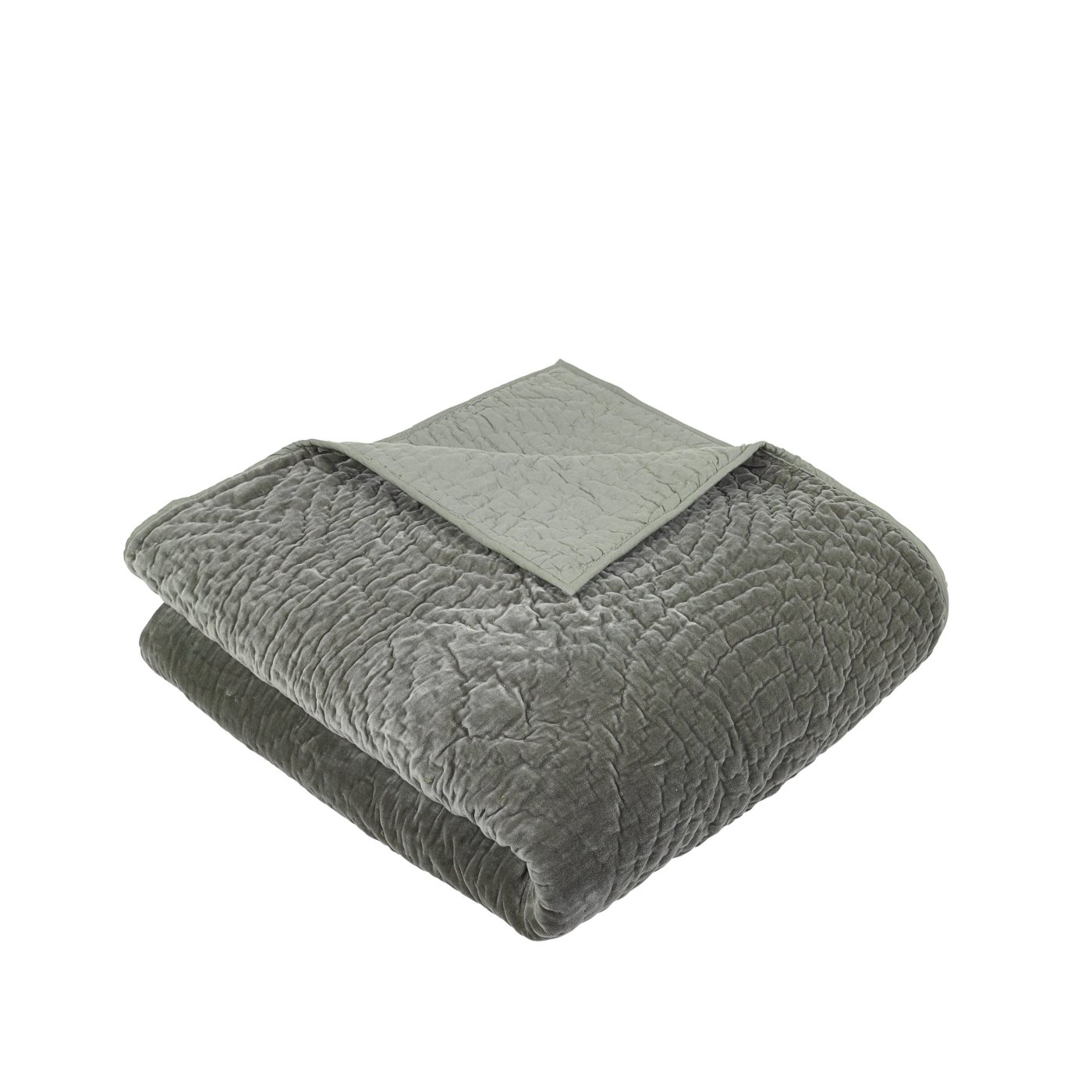Överkast sammet QUILT RING thyme, Broste Copenhagen