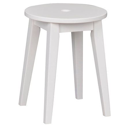 Methro Pall vitlackad björk 44 cm