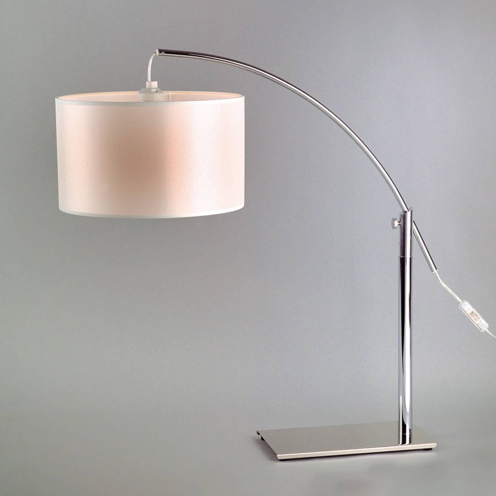 Bordslampa Rainbow LT vit/krom