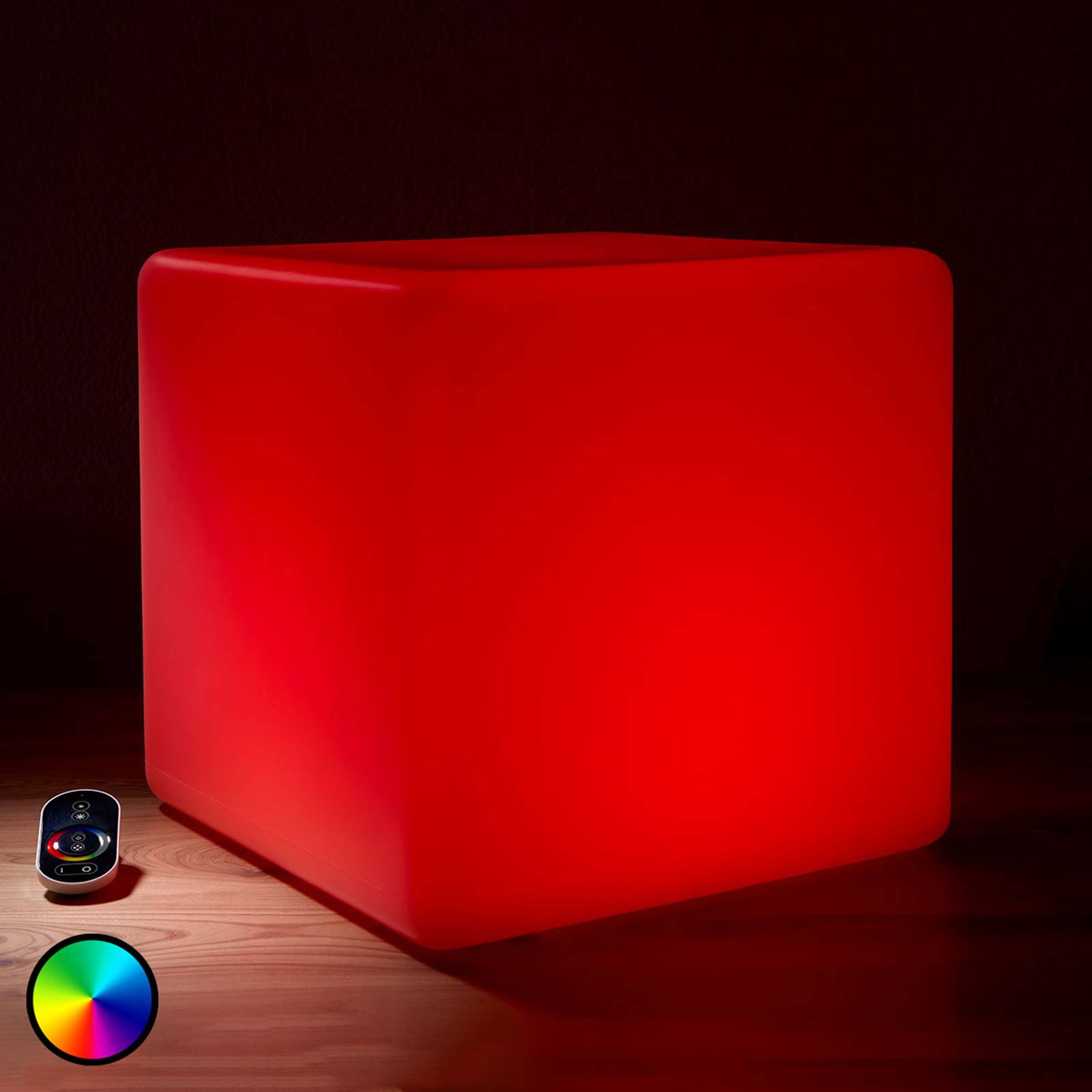 Utomhus LED-dekorationslampa Würfel, RGB 35 cm