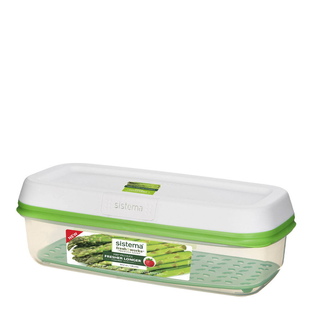 Sistema - Fresh Works Förvaringslåda Rektangular 1,9 L