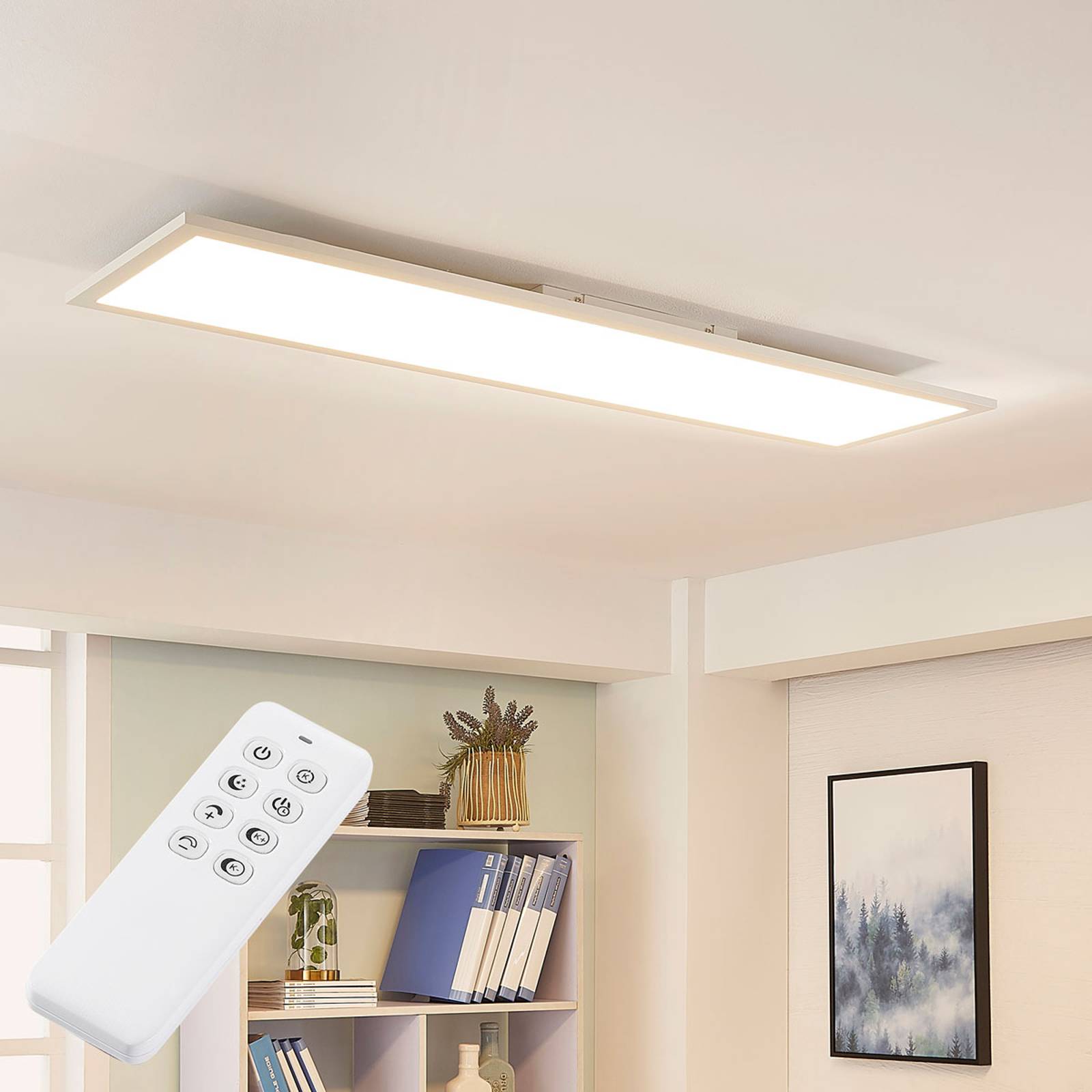 Arcchio Lysander LED-panel, CCT 119 cm 36 W, vit