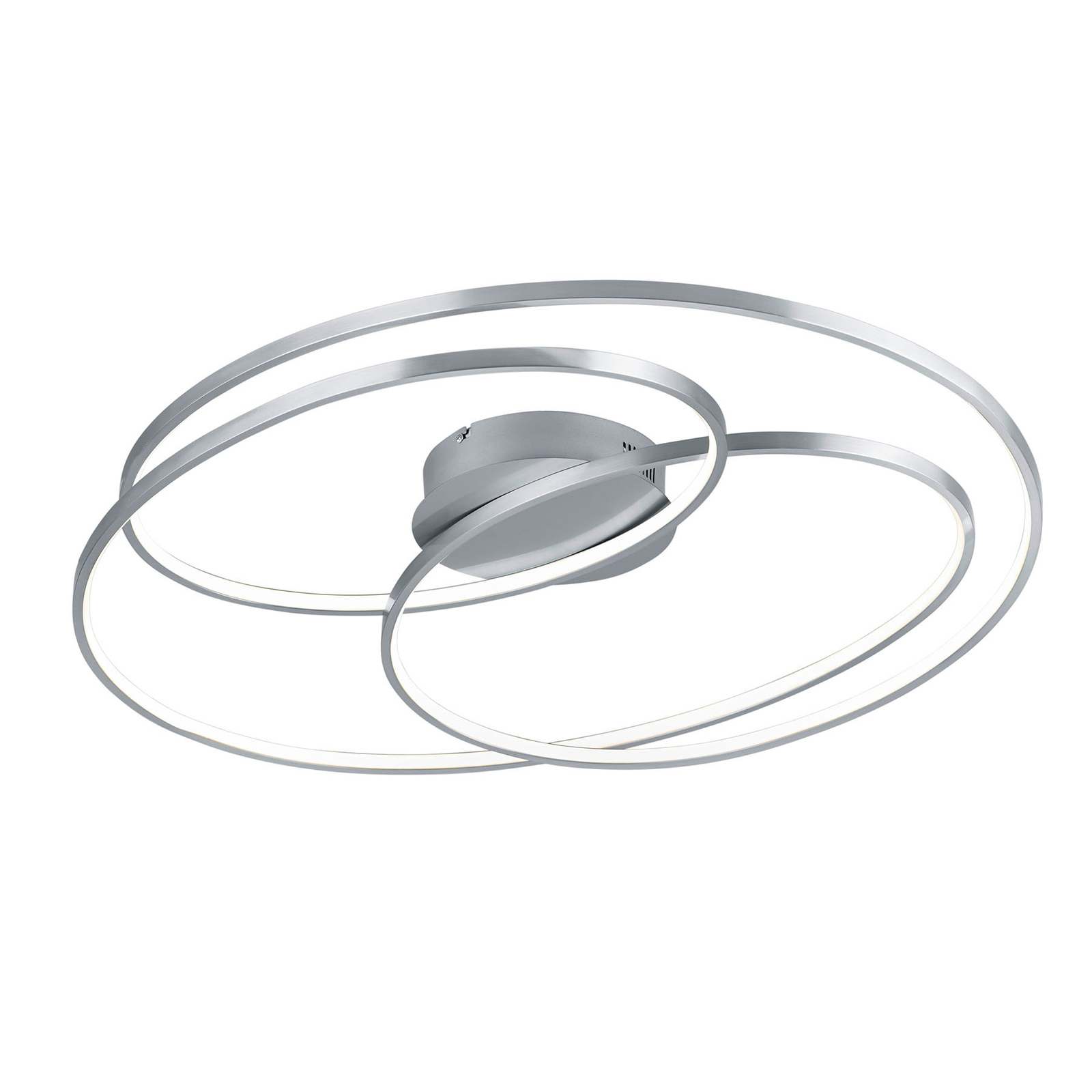 LED-taklampa Gale, 80 cm, nickel matt
