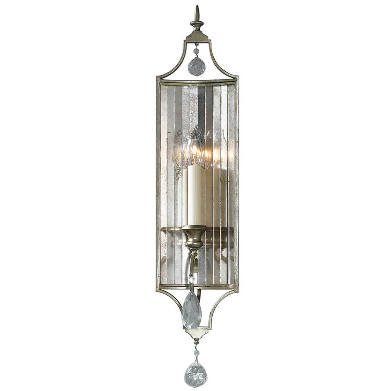 Spegelblank vägglampa Gianna