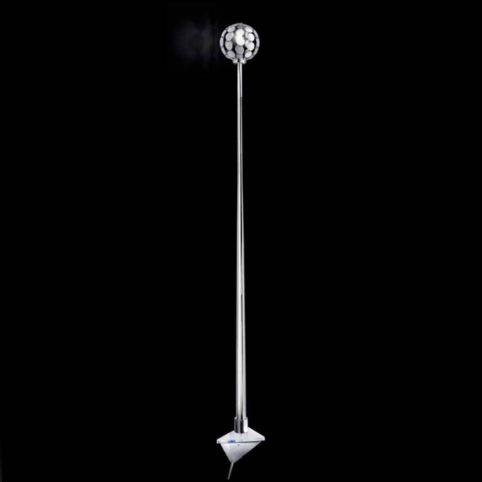 Vägglampa Sfera, 151 cm transparent fäste