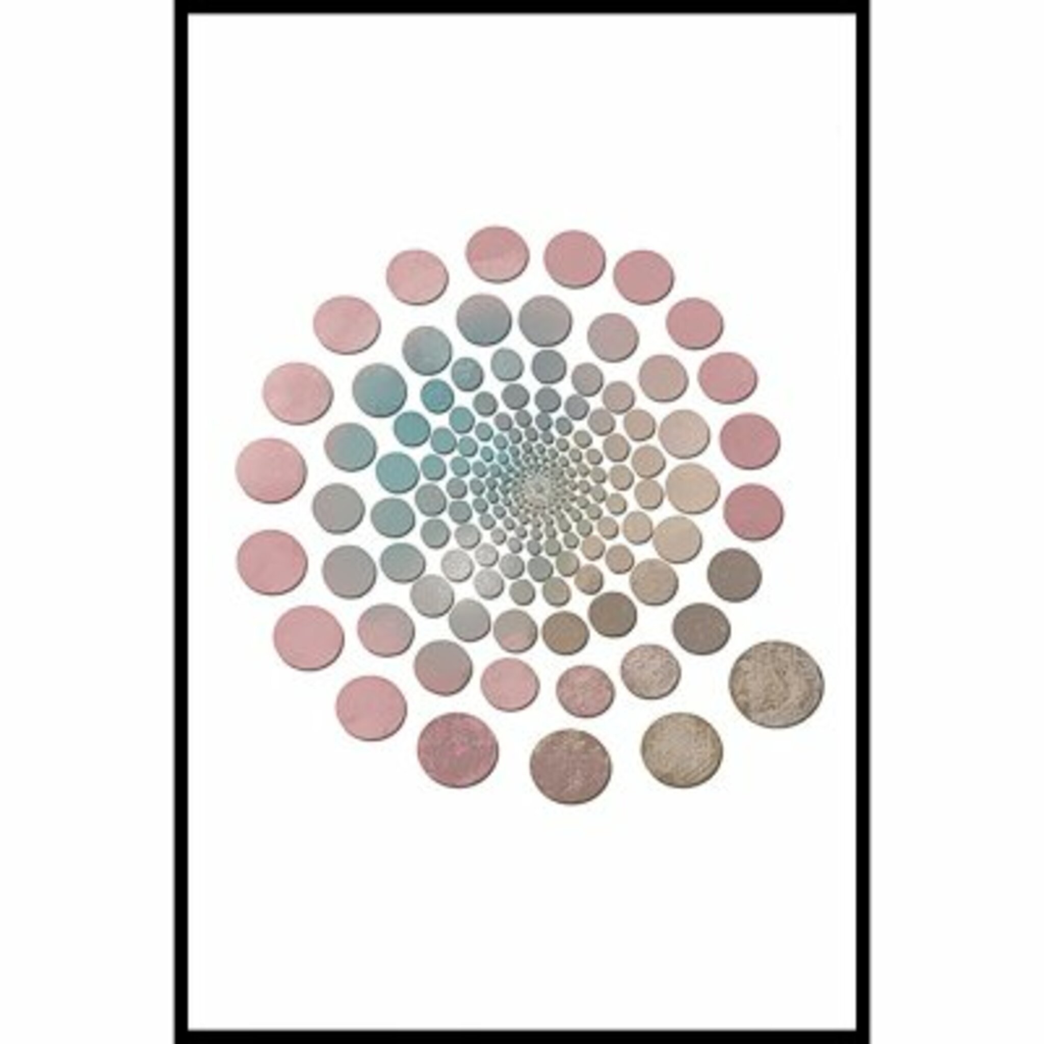 Circles In Circle Poster
