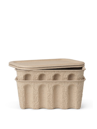 Papperslåda 2-pack Brun