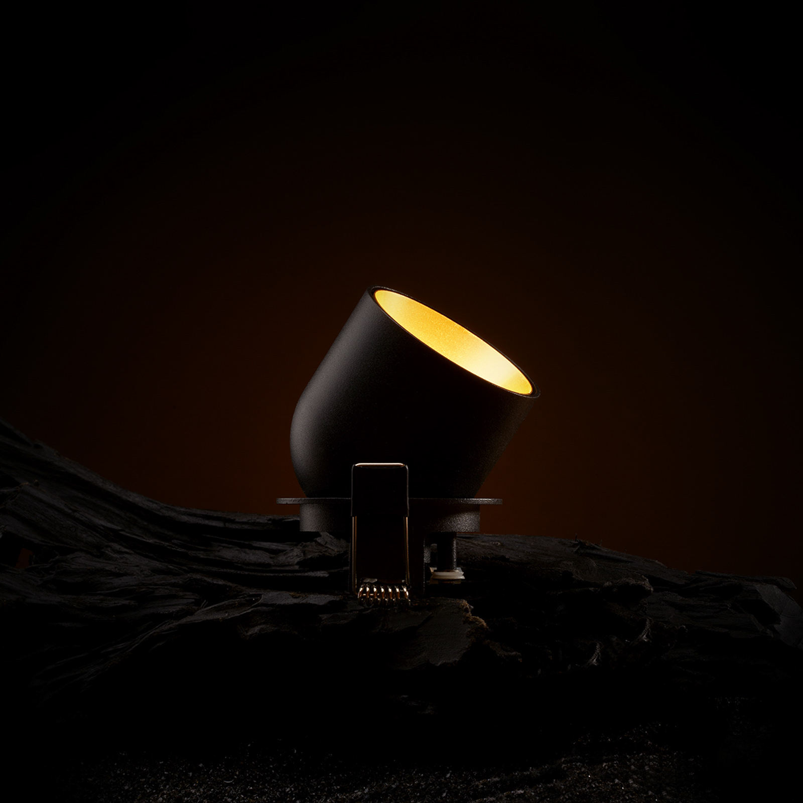 SLC Cup LED-downlight, svart/guld 2 700 K