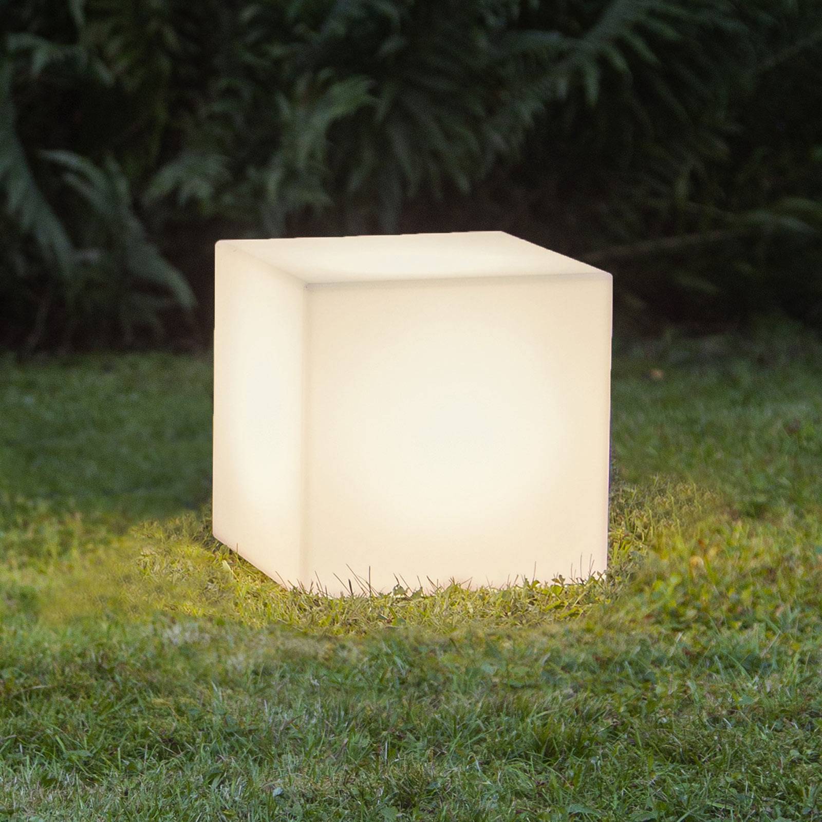 Terrasslampa Gardenlight, kub, 30 cm