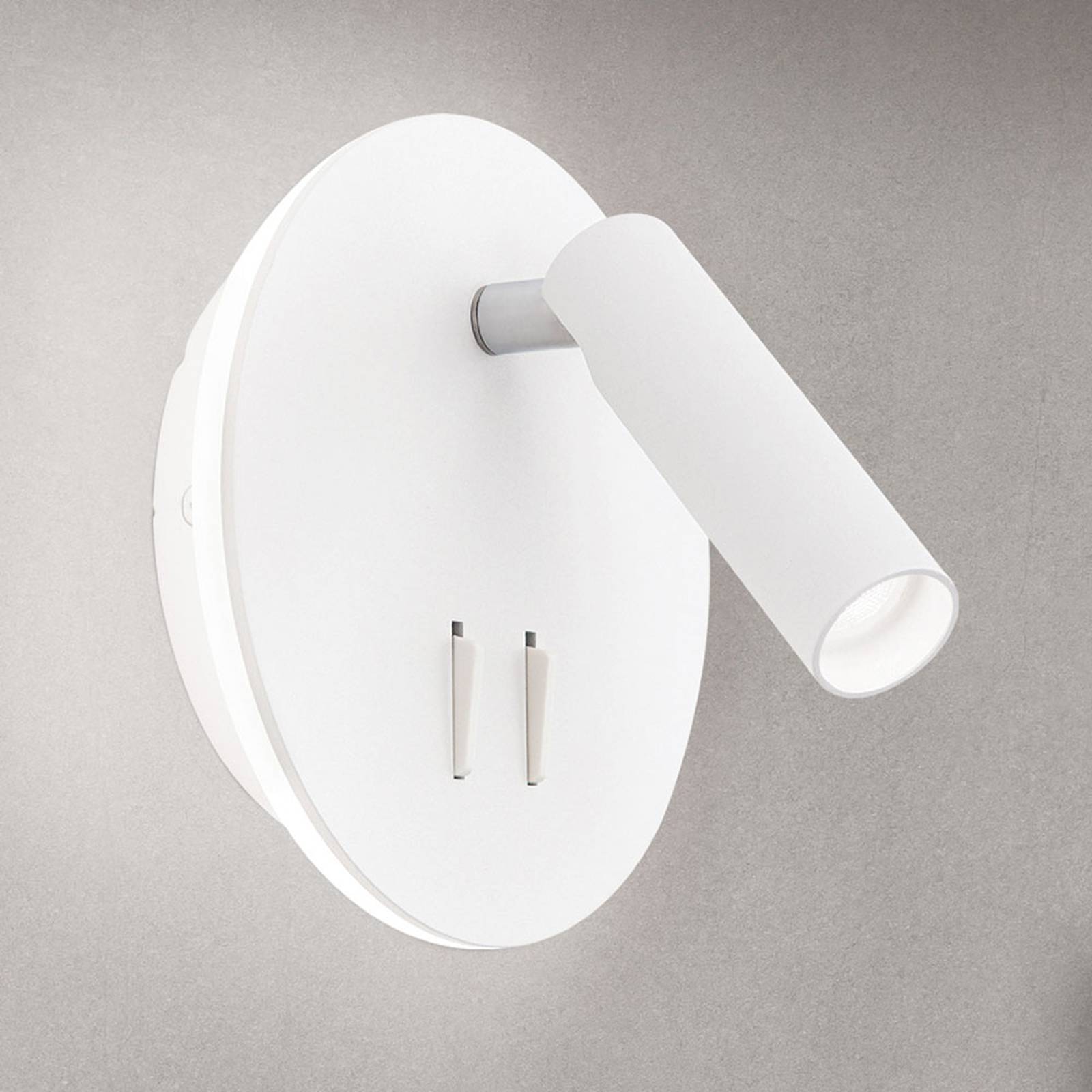 LED-vägglampa Lenny med 2 ljuskällor, vit