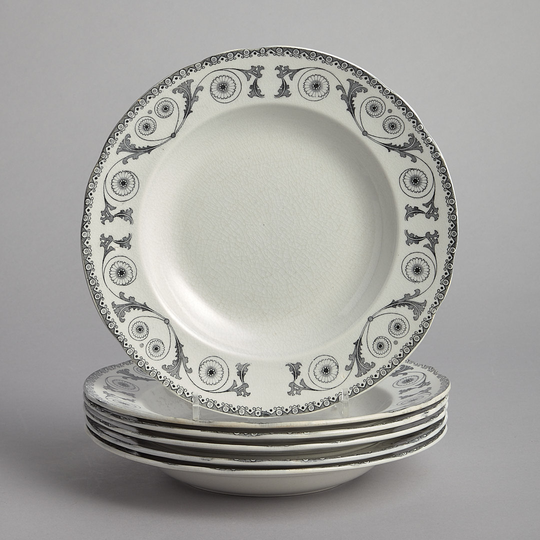 Vintage - "Svea Orginal" Djupa Tallrikar 6 st
