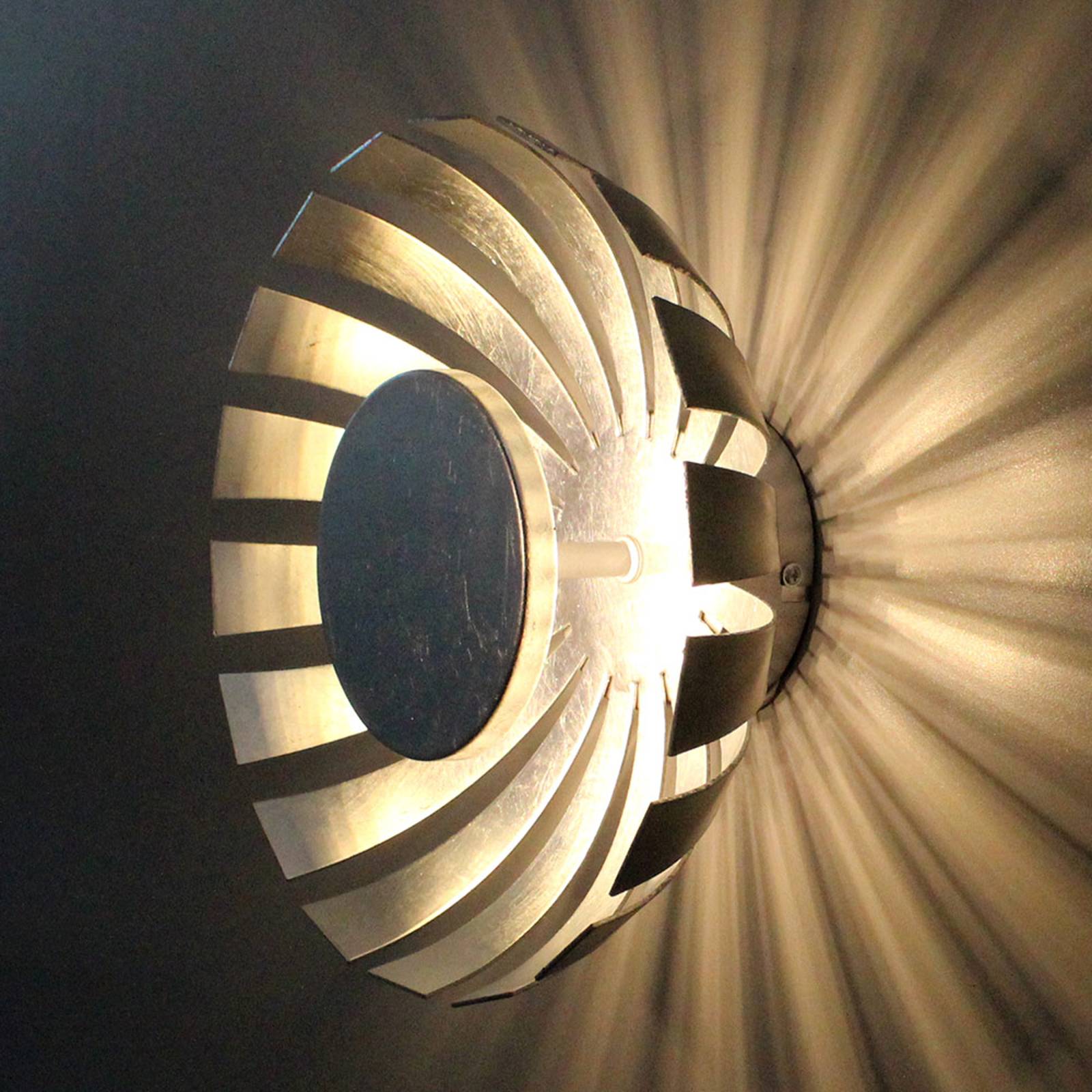 LED-vägglampa Flare Small, silver