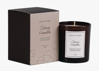 Citrus Vanilla doftljus beige
