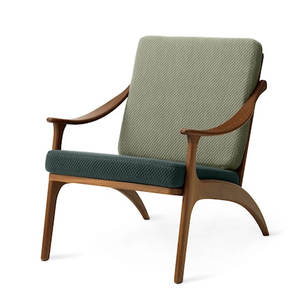 Lean Back Lounge Chair Petrol shade/Light sage Teak