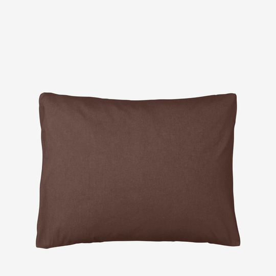 Örngott Ekologisk Bomull 50x60cm Mörkbrun