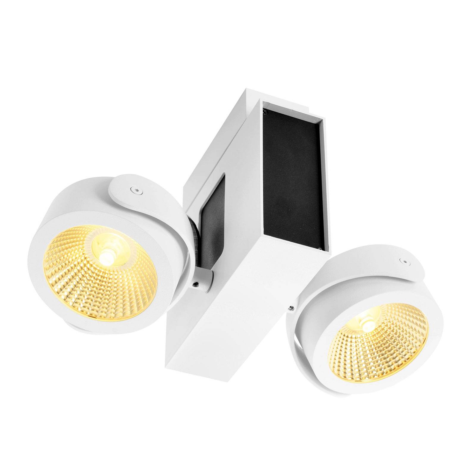 SLV Tec Kalu LED-takspotlight 2 lampor, 24° s/v
