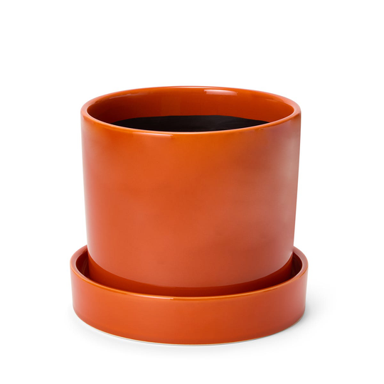 Stengodskruka/Fat Glacerad 22cm Orange