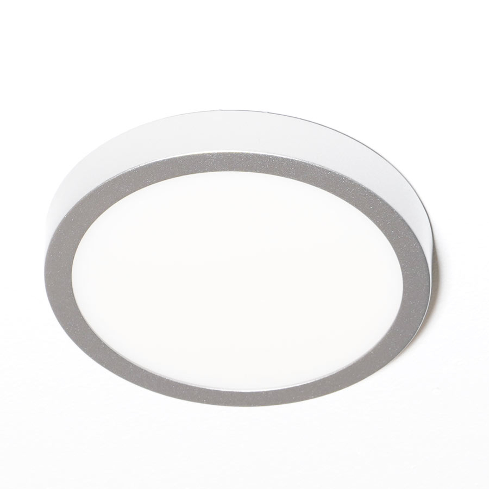 LED-taklampa Vika, rund, matt titan, Ø 18 cm