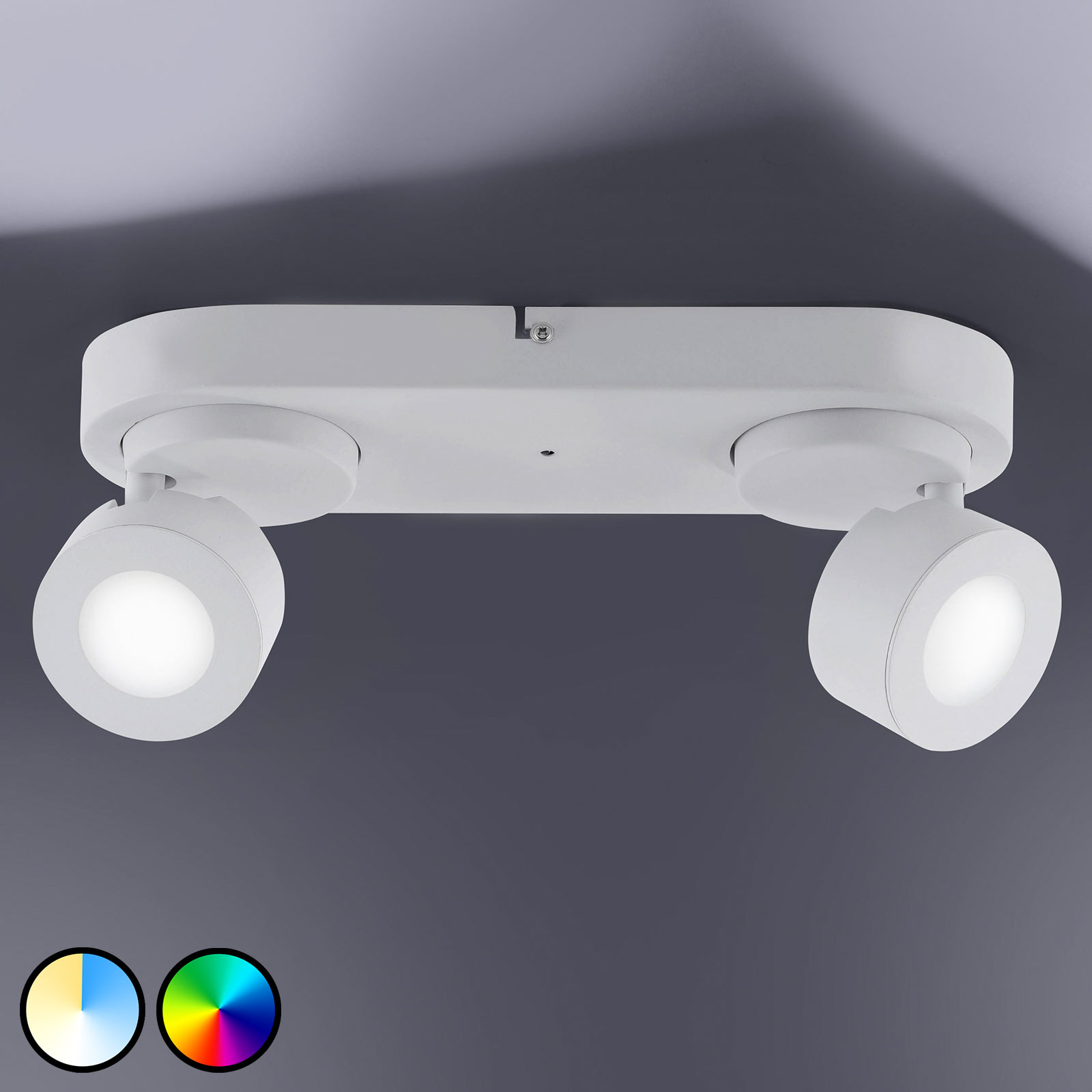 Trio WiZ Sancho LED-spotlight 2 lampor vit