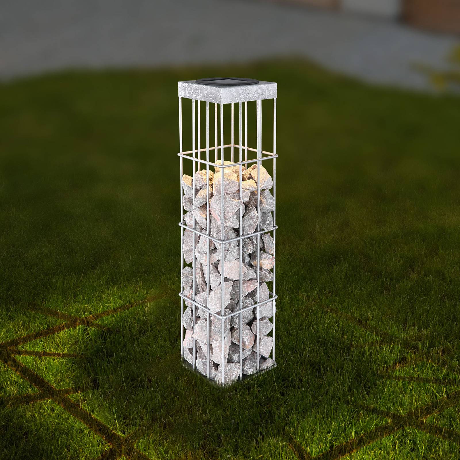 LED-solcellslampa 36644 med metallfläta