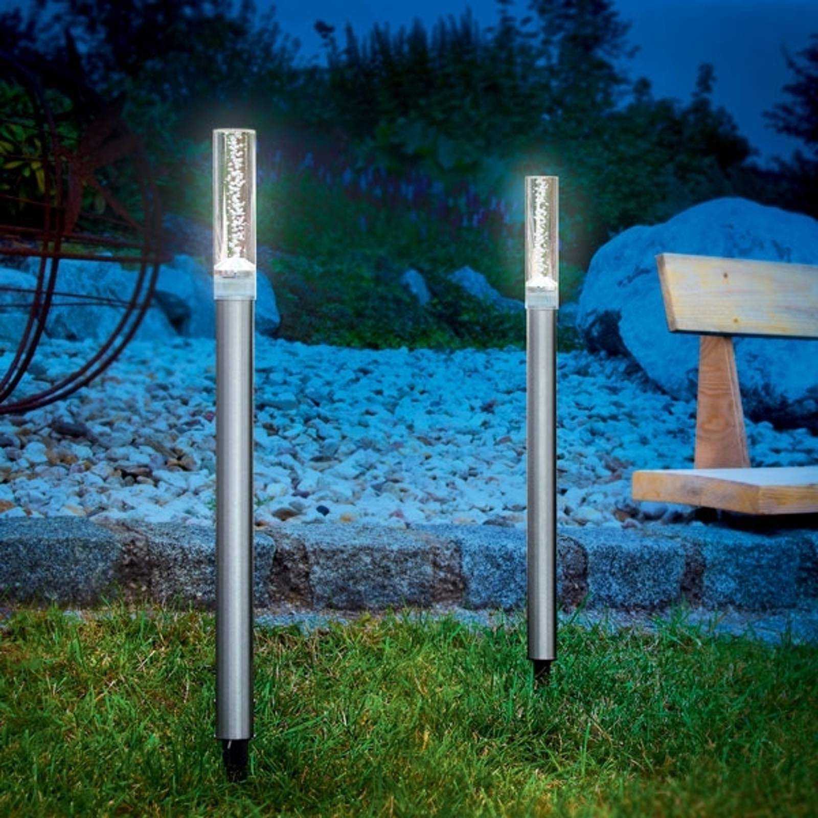 Solarljusstavar Twin 2-pack