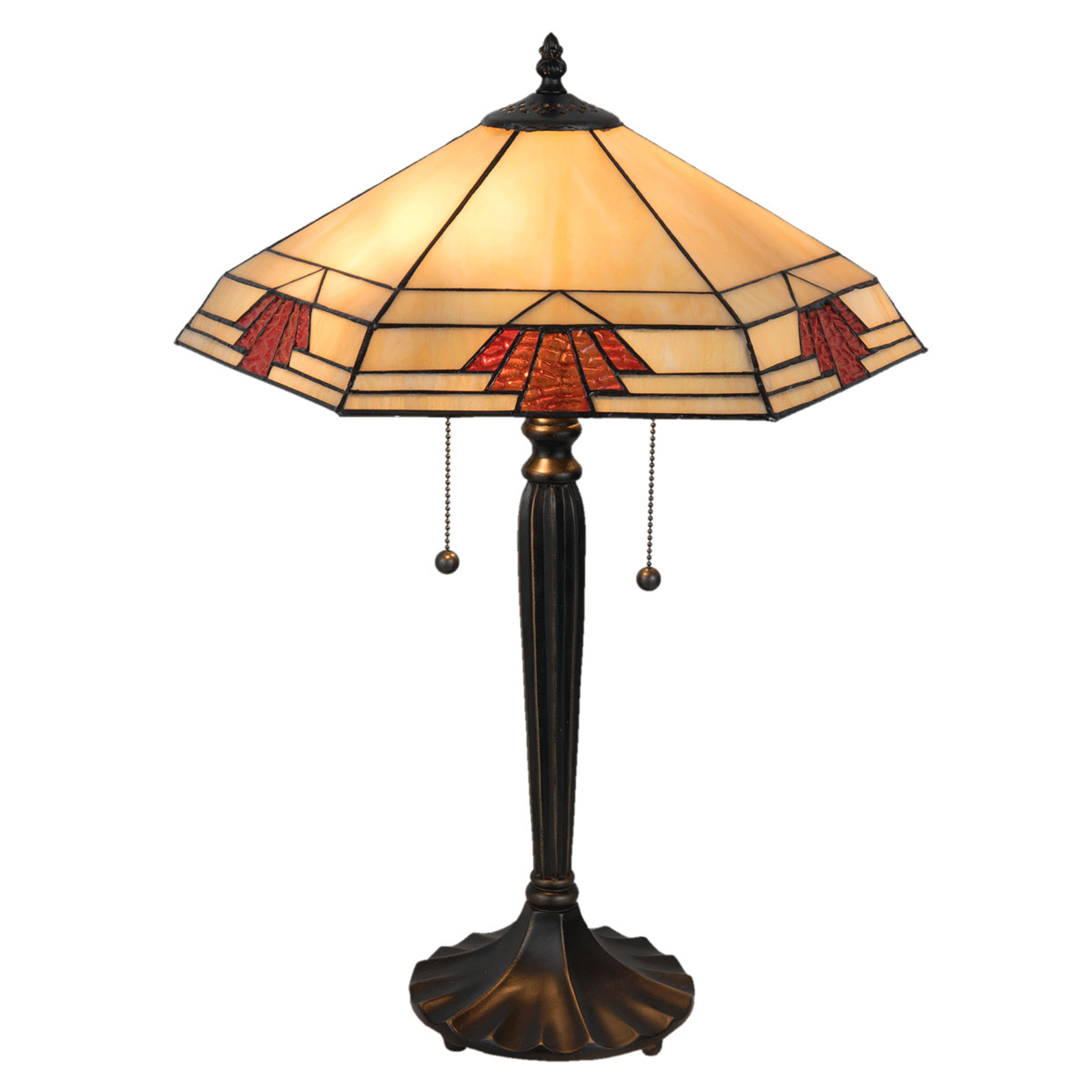 Bordslampa 5202 i Tiffany-stil, 44x38 cm