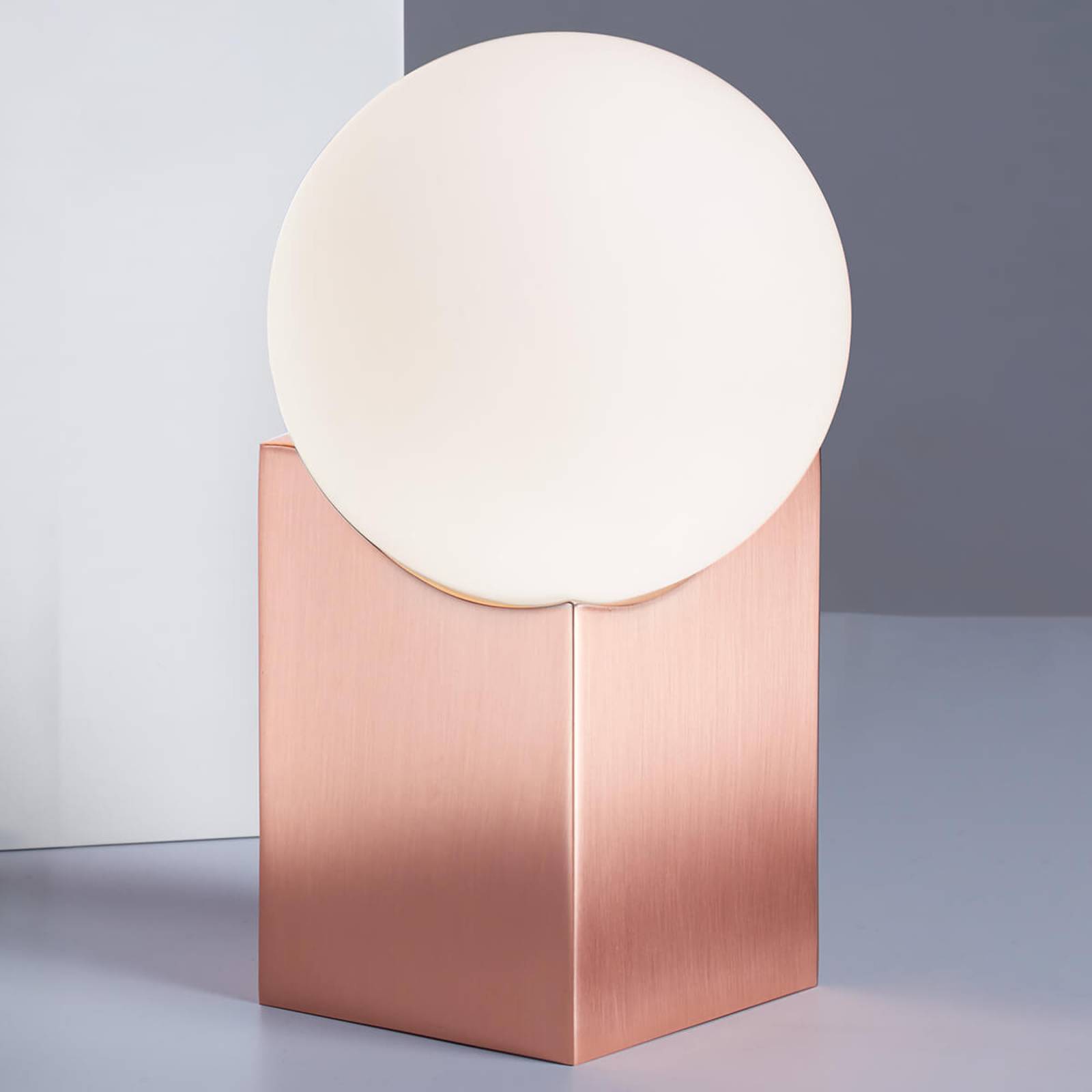 Bordslampa Cub 17,5 cm, koppar