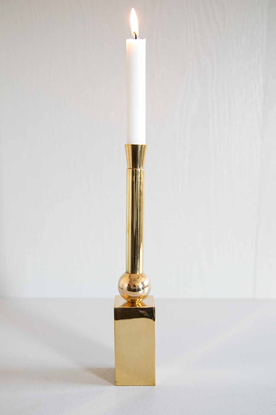Ljusstake Rocket hög bas mässing 29 cm