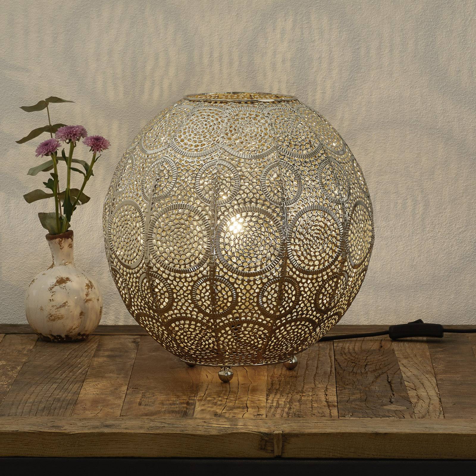 Bordslampa Motivo, kulformad, guld