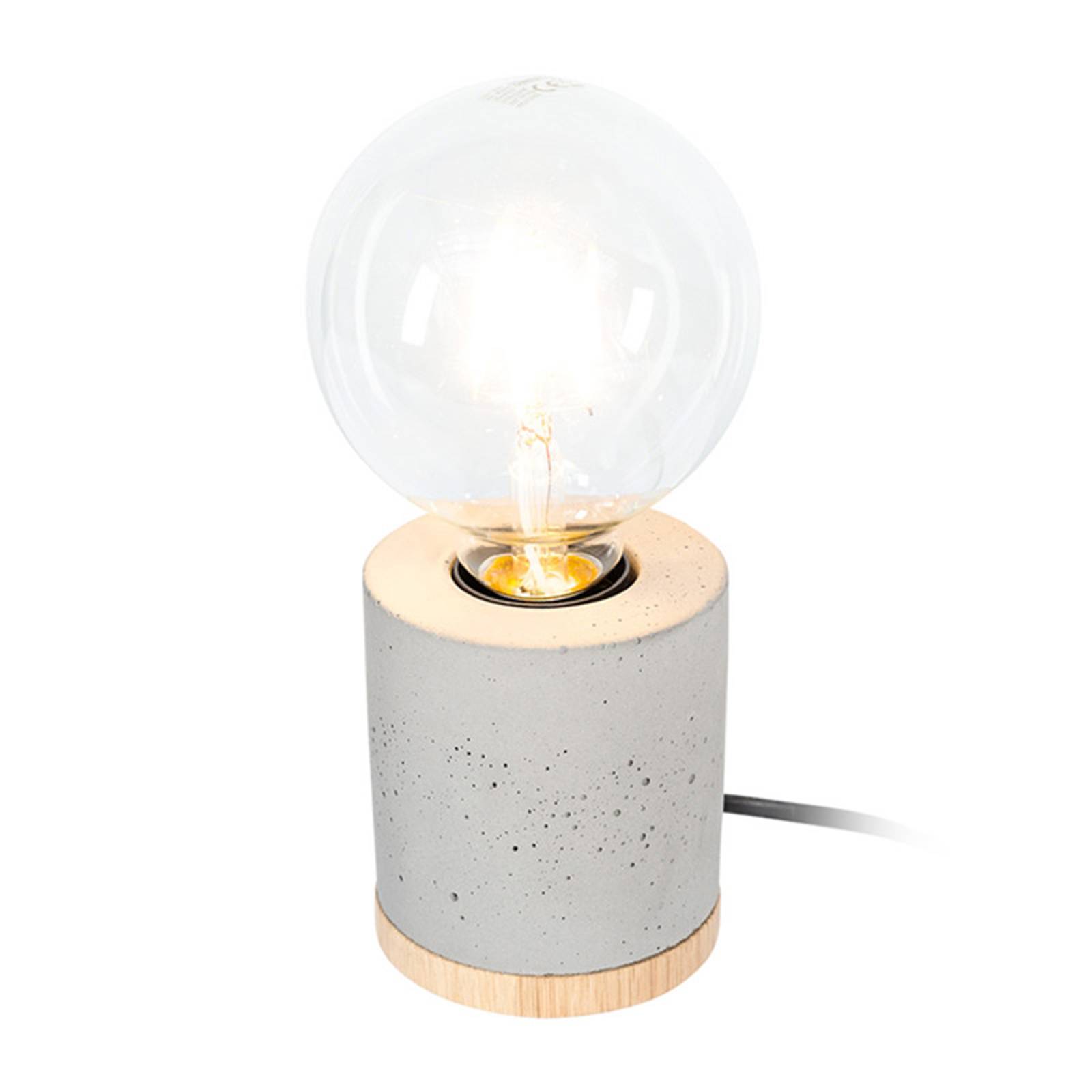 Envolight Jasper bordslampa, betong/ek