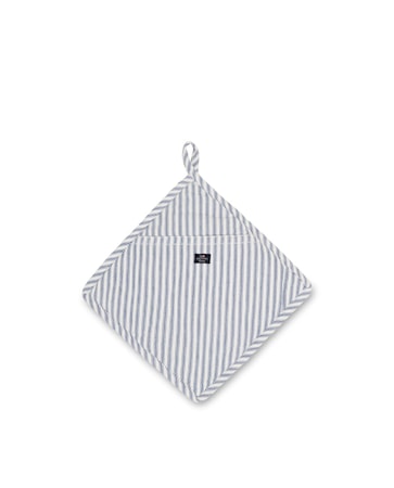 Icons Cotton Herringbone Grytlapp Blå/Vit One Size
