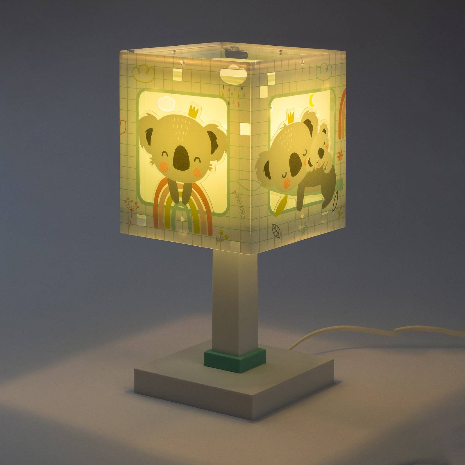 Bordslampa för barnrum Koala, grön