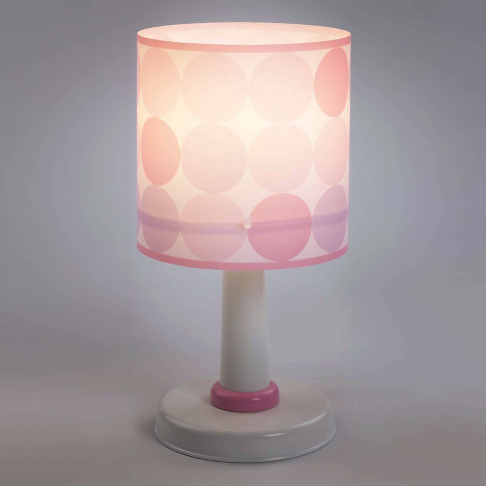 Colors - bordslampa med kretsdesign i rosa