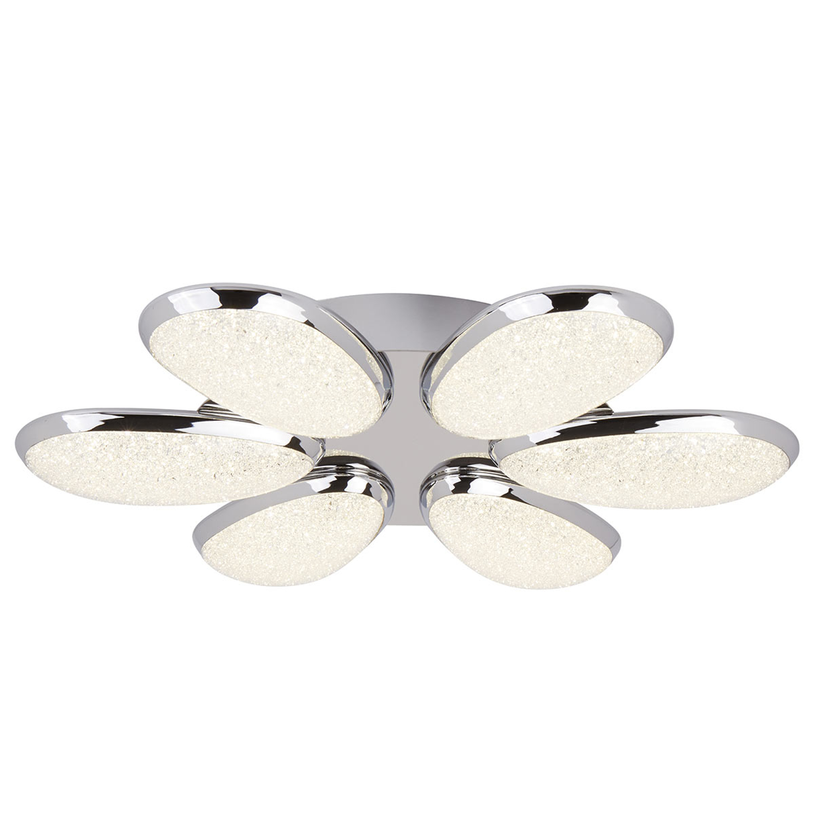 LED-taklampa Lori med Crushed-Ice-effekt