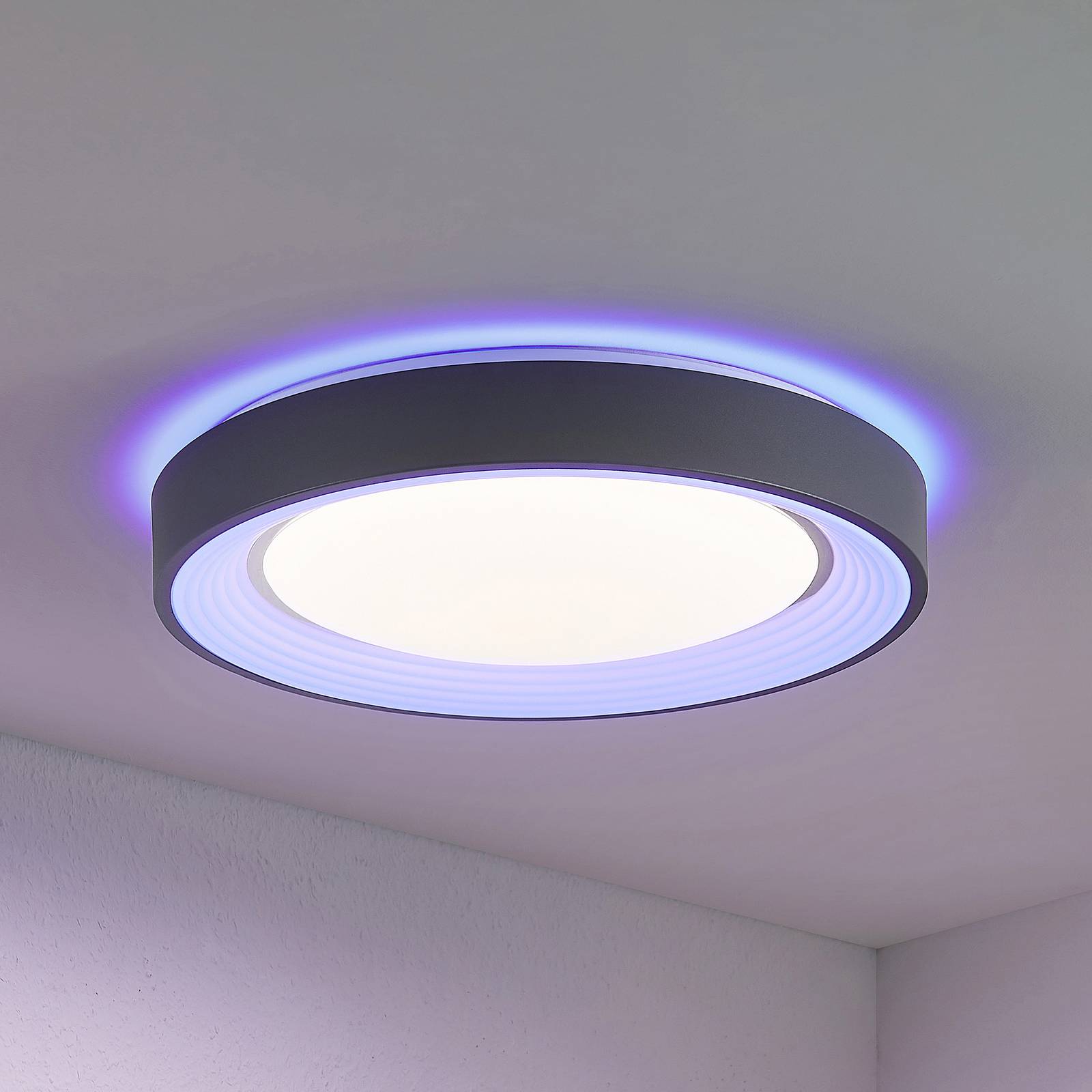 Lindby Lindum LED-taklampa, RGB, CCT, dimbar