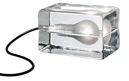 Block Lampa med texilsladd Svart