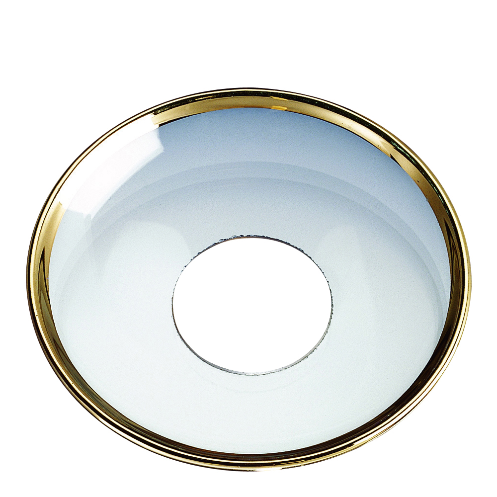 Nybro Crystal - Ljusmanchett 6,5 cm Klar/guldkant
