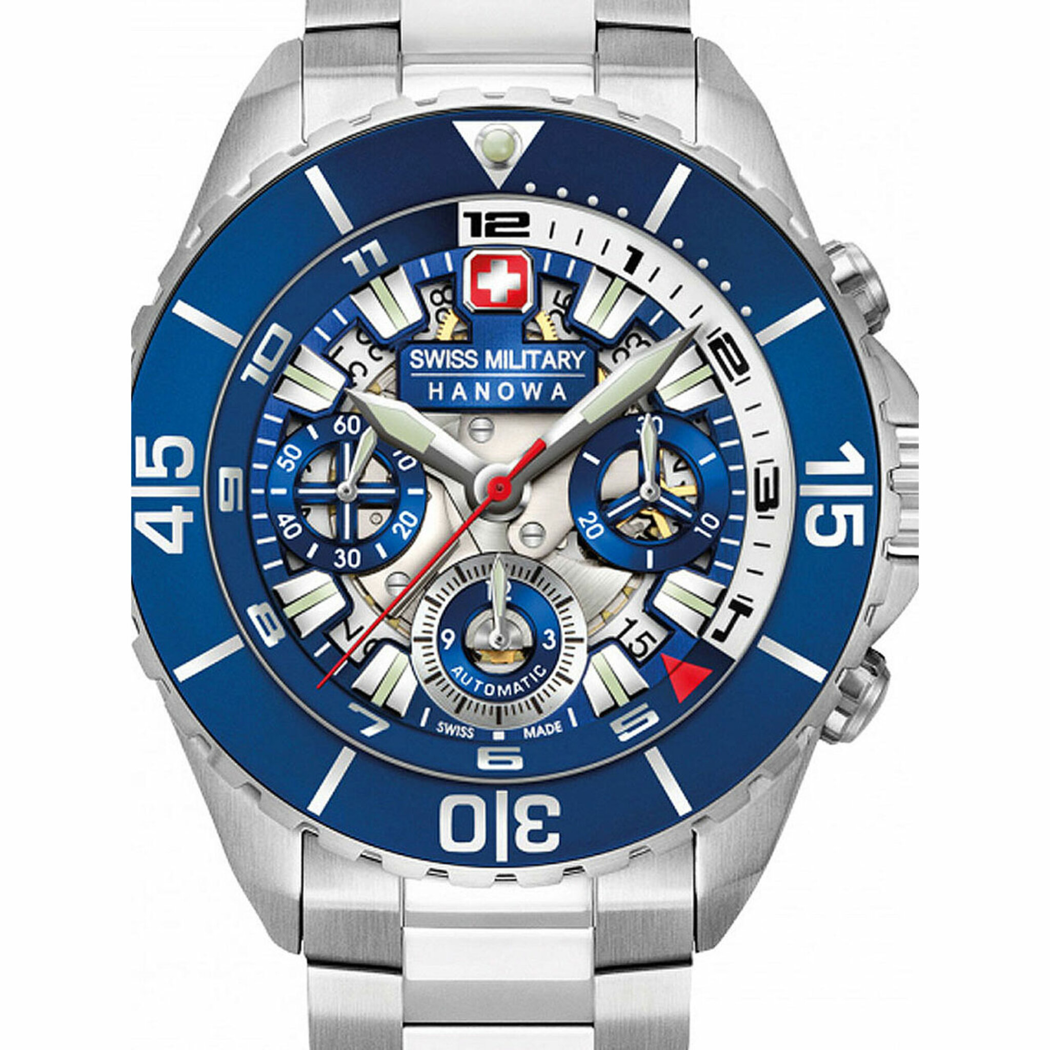 05-5342.04.003set, Automatic, 44mm, 10atm, silver