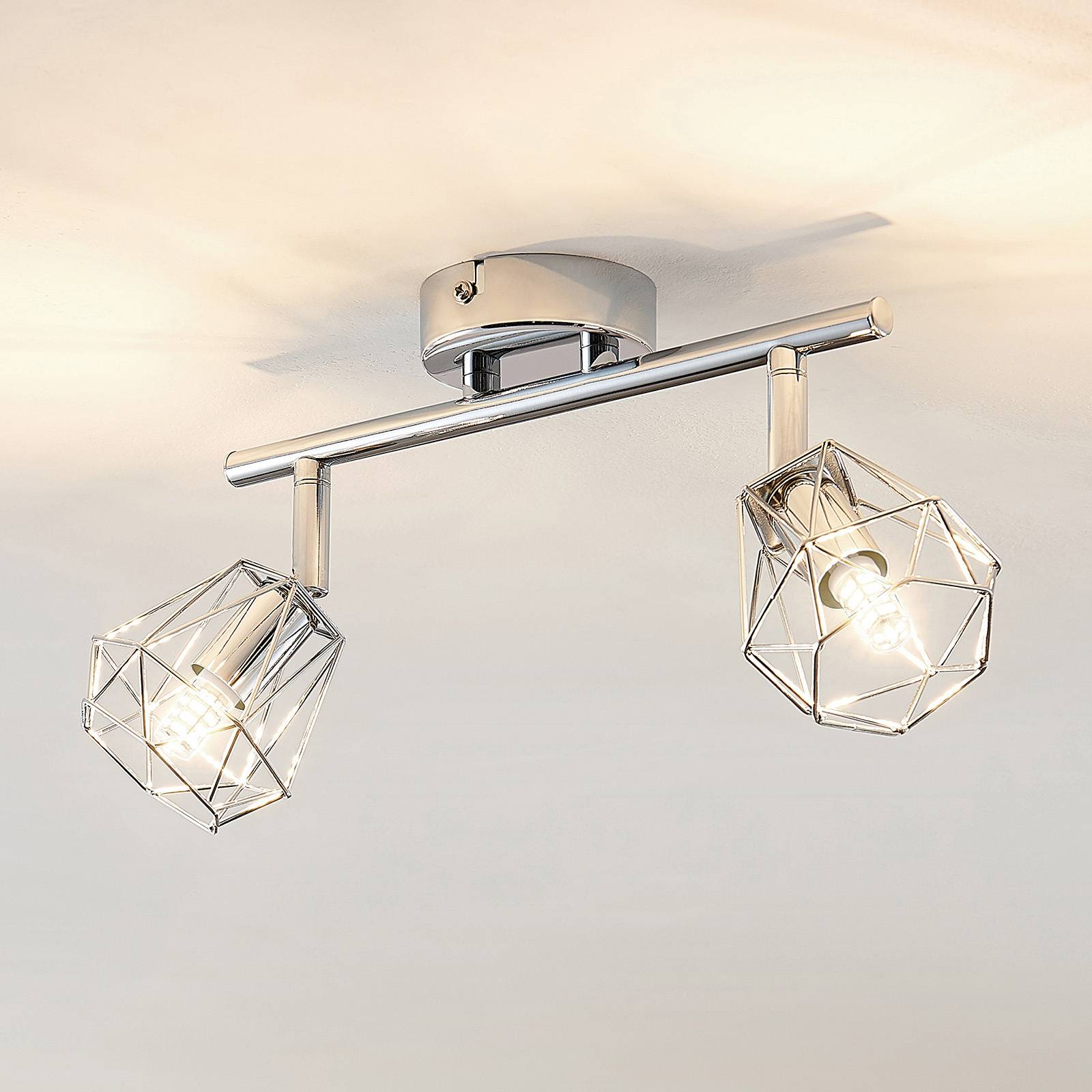 Lindby Giada LED-takspotlight, 2 lampor