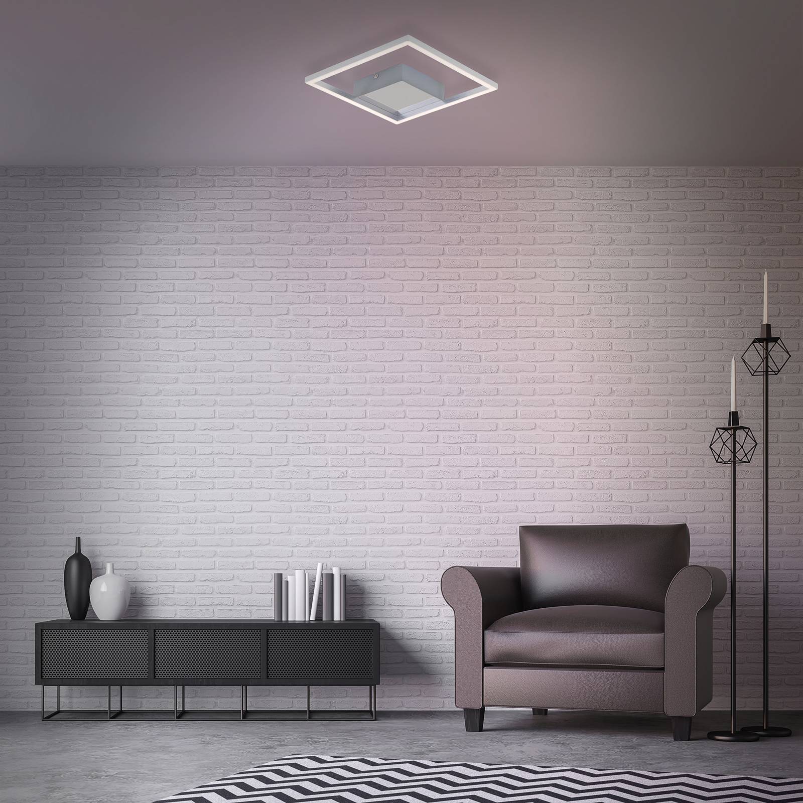 LED-taklampa Frames, 1 kvadrat