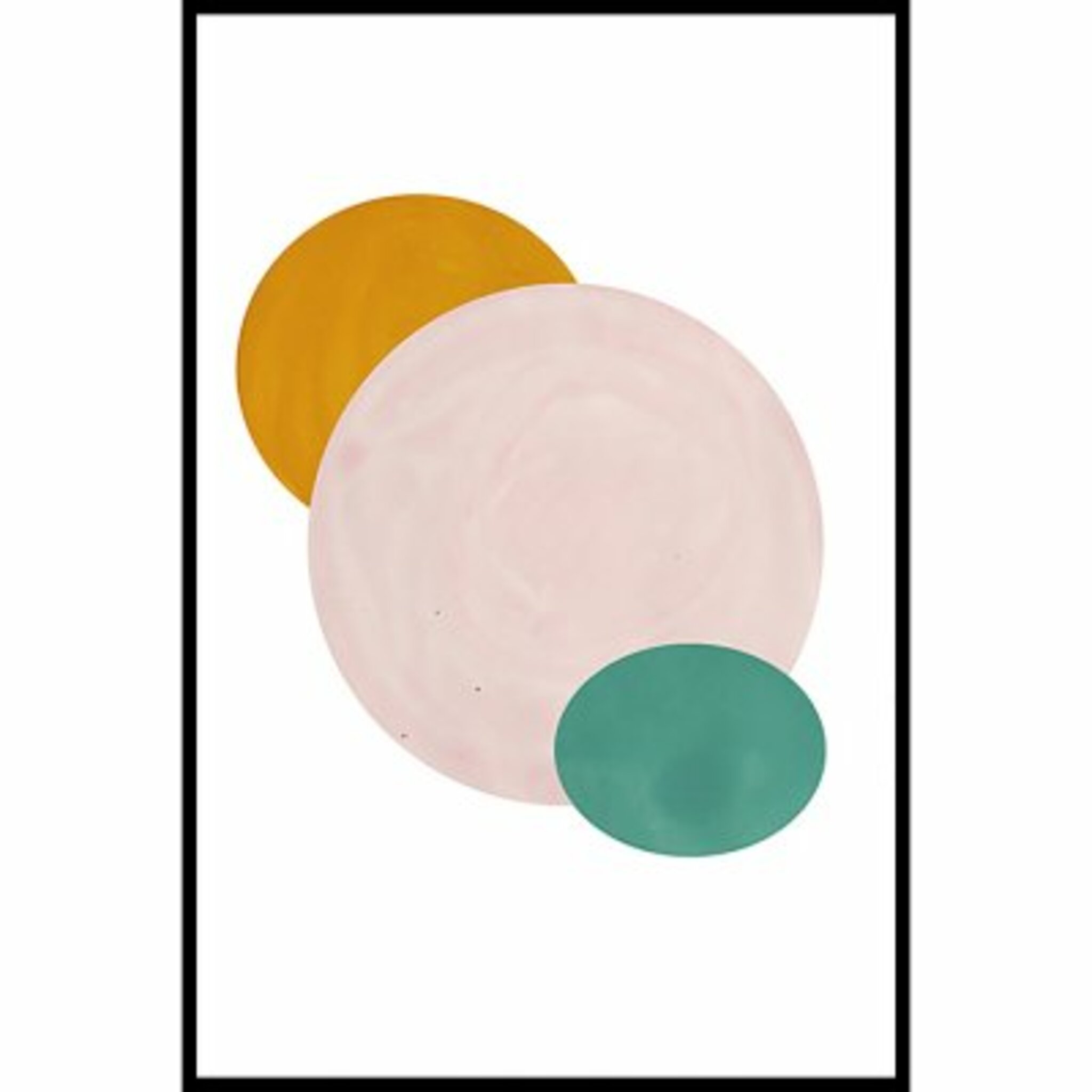 Diagonal Circles Poster