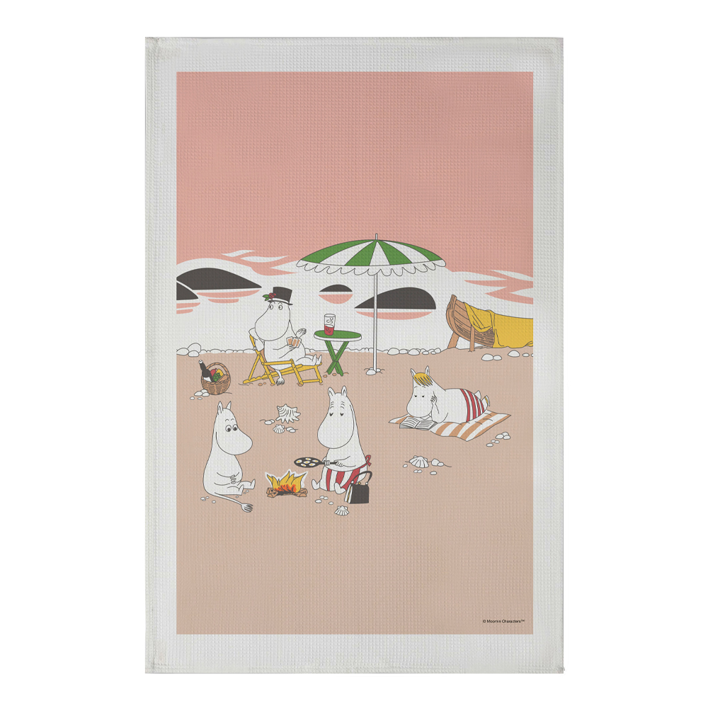 Opto Design - Mumin Sommar 2021 Kökshandduk 70x50 cm Aprikos