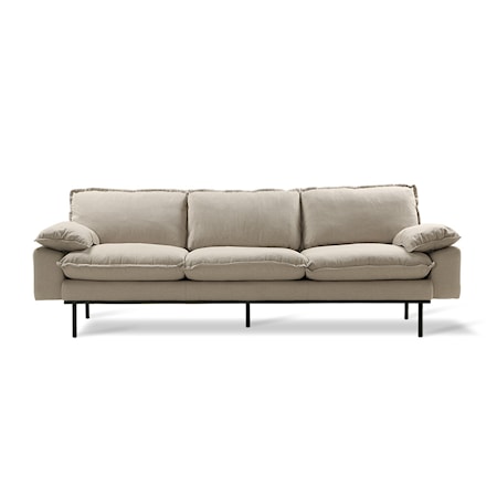 Retro Soffa 4-sits cosy Beige