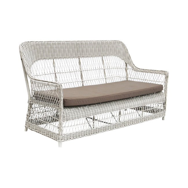 Dawn 3-sits soffa Vintage white, Sika-design