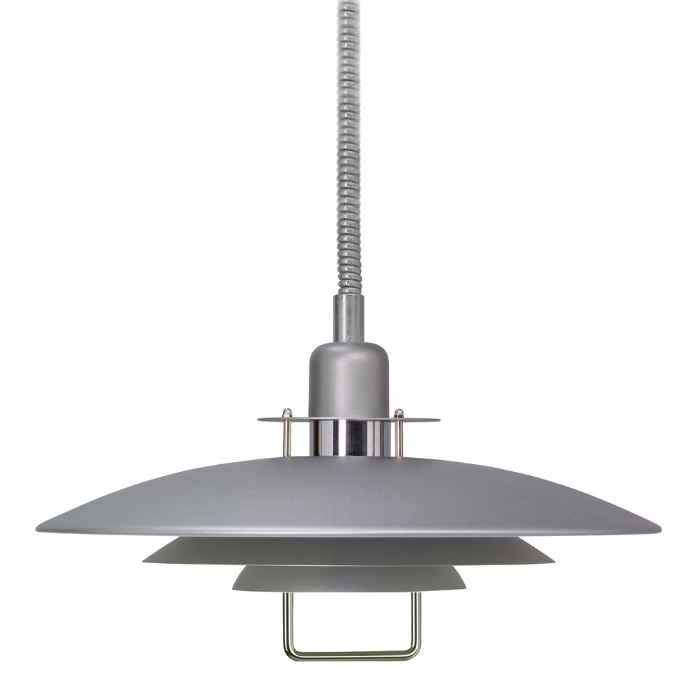 BELID - Primus II Taklampa Pendel 43 cm Grå Struktur
