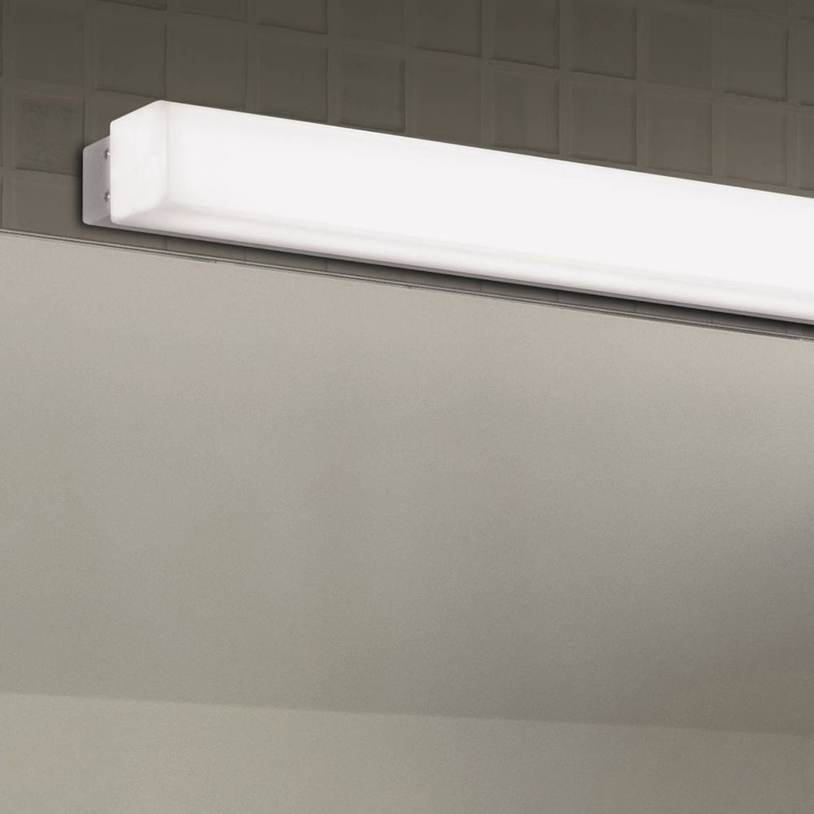 LED-badrumsvägglampa Box, 3 000 K, bredd 59 cm