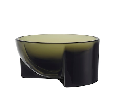 Kuru Glasskål Mossgrön 13x6 cm