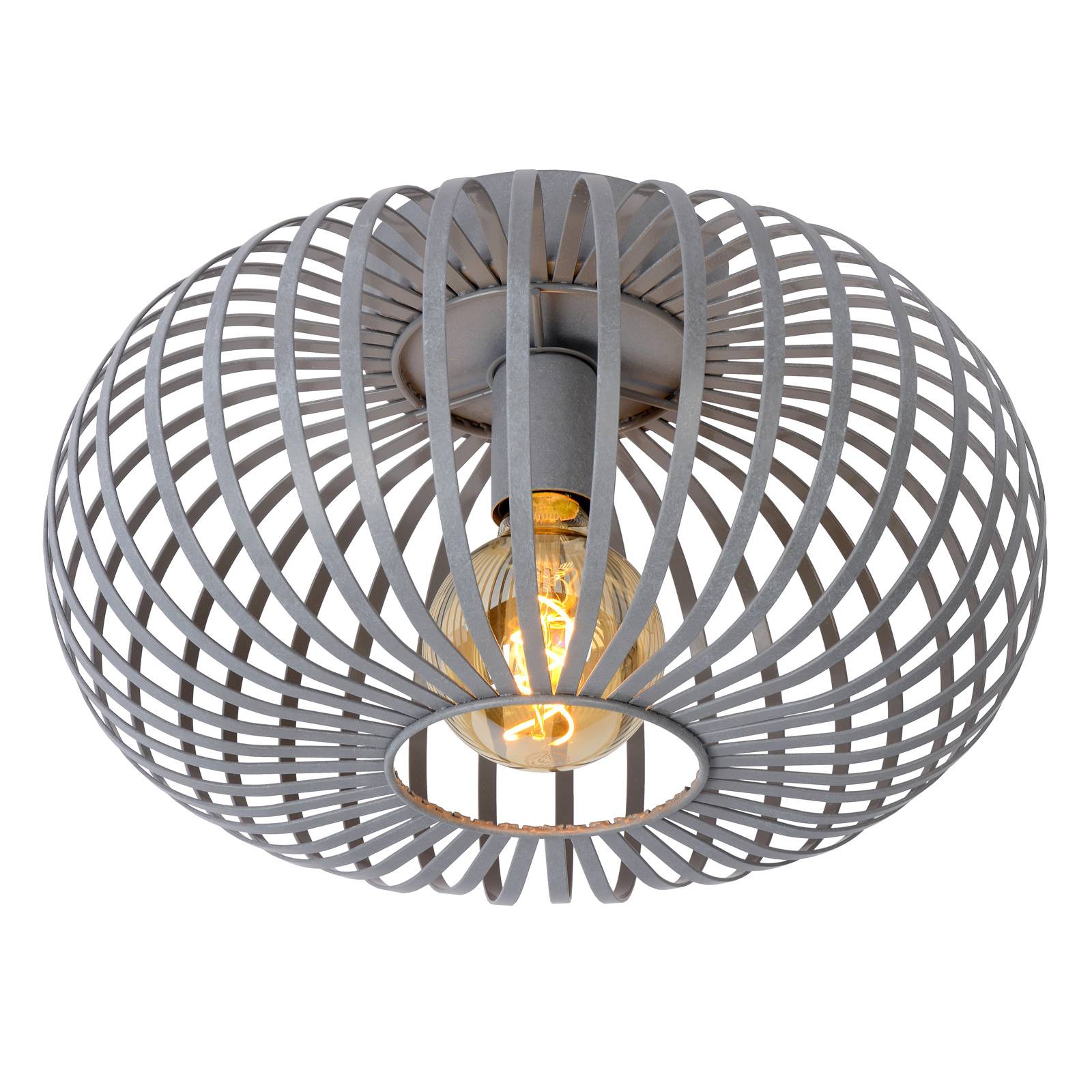 Taklampa Manuela, grå Ø 40 cm