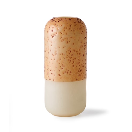 Glas Cylinder Vas Orange/Yellow